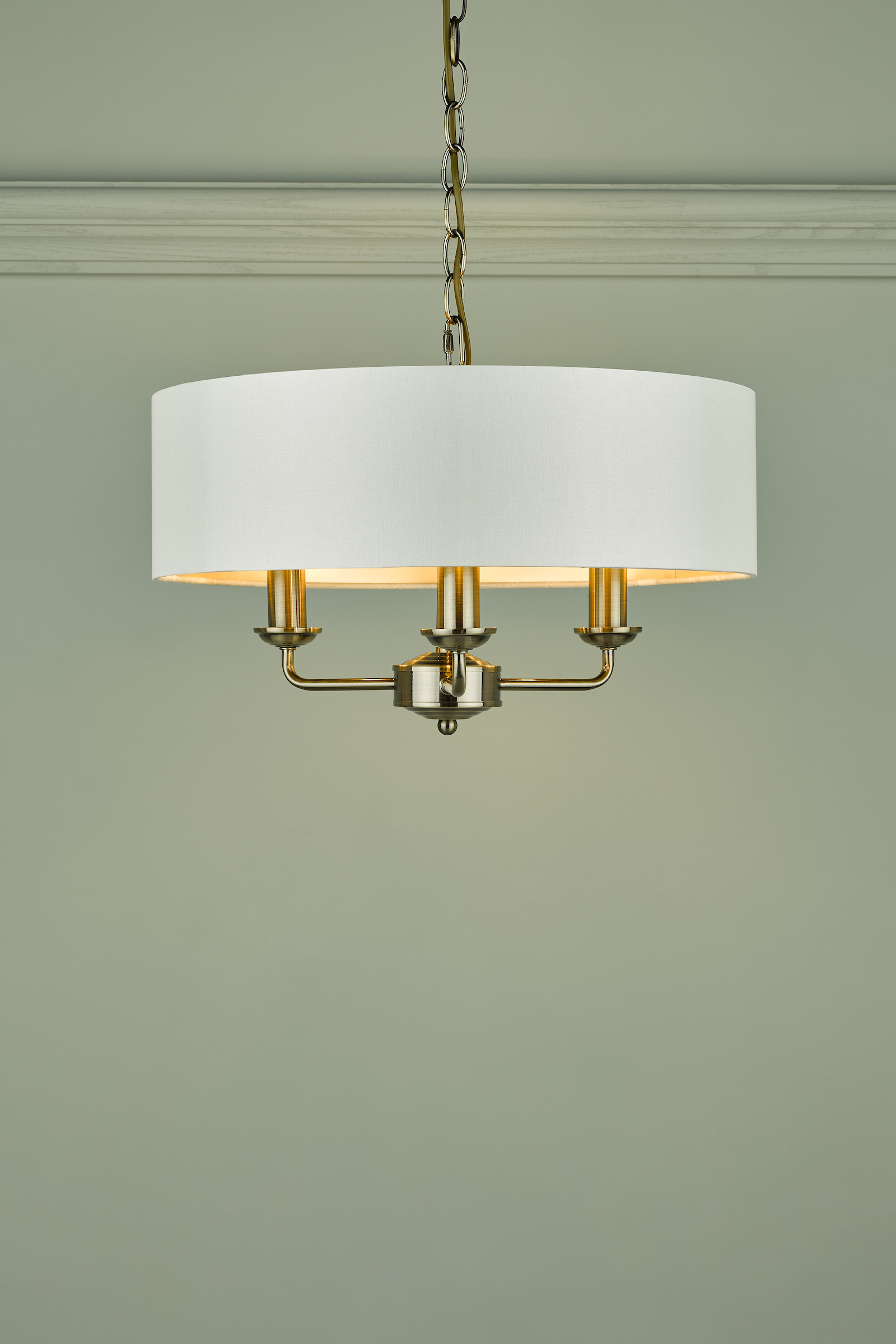 Square Brass Pendant Lamp for Classy Spaces