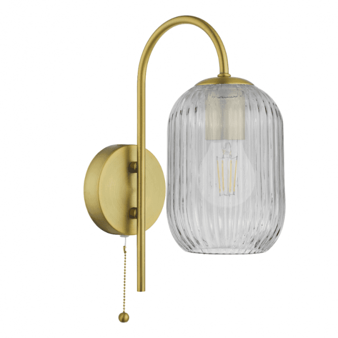 IDRA Wall Light | Aged Bronze & Smoked Ribbed Glass